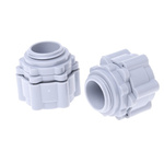 RS PRO Straight, Conduit Fitting, 20mm Nominal Size, Nylon 66, Grey