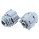RS PRO Straight, Conduit Fitting, 16mm Nominal Size, Nylon 66, Grey