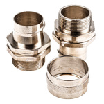 Adaptaflex Swivel, Conduit Fitting, 32mm Nominal Size, M32, Brass, Silver