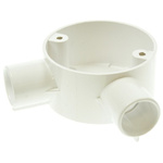 Schneider Electric Angle Box, Conduit Fitting, 25mm Nominal Size, uPVC, White