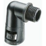 Adaptaflex 90° Elbow, Conduit Fitting, 28mm Nominal Size, M25, Nylon 66, Black