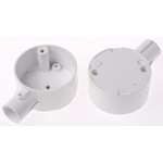 Schneider Electric Terminal Box, Conduit Fitting, 20mm Nominal Size, uPVC, White