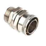 Adaptaflex Swivel, Conduit Fitting, 20mm Nominal Size, M20, Brass, Silver