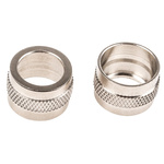 Adaptaflex Straight, Conduit Fitting, 12mm Nominal Size, M16, Brass, Silver