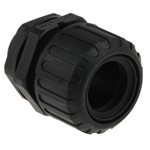 Adaptaflex Straight, Conduit Fitting, 21mm Nominal Size, M20, Nylon 66, Black