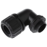 Adaptaflex 90° Elbow, Conduit Fitting, 21mm Nominal Size, M20, Nylon 66, Black