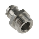 Kopex Straight, Conduit Fitting, 12mm Nominal Size, PG9, 316 Stainless Steel, Metallic