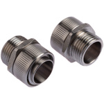 Kopex Straight, Conduit Fitting, 20mm Nominal Size, M20, 316 Stainless Steel, Metallic