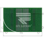 RE640-LF, Double Sided Eurocard FR4 With 5 x 19, 7 x 37 1.1mm Holes, 2.54 x 2.54 mm, 5 x 5 mm, 5.08 x 5.08 mm Pitch,