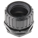 Adaptaflex Straight, Conduit Fitting, 32mm Nominal Size, M32, Nylon 66, Black