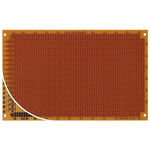 RE323-HP, Single Sided DIN 41612 D/E/F Eurocard PCB FR2 With 32 x 55 1mm Holes, 2.54 x 2.54mm Pitch, 160 x 100 x 1.5mm