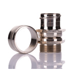 RS PRO Swivel, Conduit Fitting, 32mm Nominal Size, M32, Brass, Silver