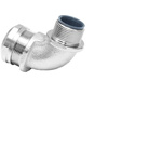 RS PRO 90° Elbow, Conduit Fitting, 16mm Nominal Size, M20, Brass, Silver