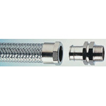 Adaptaflex Swivel, Conduit Fitting, 1.5mm Nominal Size, M16, Brass, Silver