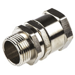 Adaptaflex Swivel, Conduit Fitting, 20mm Nominal Size, M20, Brass, Silver