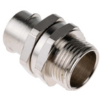 Adaptaflex Swivel, Conduit Fitting, 20mm Nominal Size, M20, Brass, Silver