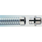 Adaptaflex Swivel, Conduit Fitting, 25mm Nominal Size, M25, Brass, Silver