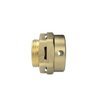 Peppers Locknut, Cable Conduit Fitting, 20mm, Brass, Brass