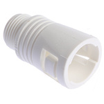 Adaptaflex Straight, Conduit Fitting, 20mm Nominal Size, M20, Polyamide, White
