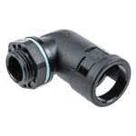 PMA 90° Elbow, Cable Conduit Fitting, 12mm Nominal Size, M16, PA 6, Black