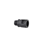 RS PRO Fixed Straight, Conduit Fitting, 12mm Nominal Size, M16x1.5, Polyamide, Black