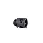 RS PRO Fixed Straight, Conduit Fitting, 23mm Nominal Size, M25x1.5, Polyamide, Black