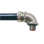 ABB Fixed External Thread Fitting, Conduit Fitting, M32, Nickel Plated Brass, Metallic