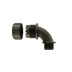 Flexicon 90° Bend, Conduit Fitting, 20mm Nominal Size, M20mm, Nylon, Black