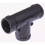 PMA T Piece, Conduit Fitting, 40mm Nominal Size, PA 6, Black