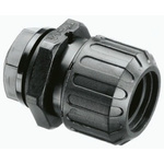 Adaptaflex Straight, Conduit Fitting, 16mm Nominal Size, PG9, Nylon 66, Black