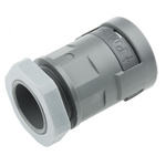 PMA Straight, Cable Conduit Fitting, 17mm Nominal Size, PG16, PA 6, Grey
