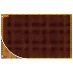 RE527-HP, Single Sided DIN 41612 C/D Eurocard PCB FR2 With 38 x 57 1mm Holes, 2.54 x 2.54mm Pitch, 160 x 100 x 1.5mm