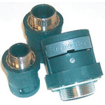 PMA Straight, Conduit Fitting, 17mm Nominal Size, M20, PA with metal thread, Black