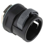 PMA Straight, Conduit Fitting, 29mm Nominal Size, M32, PA with metal thread, Black