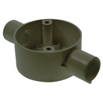 Schneider Electric Through Box, Conduit Fitting, 25mm Nominal Size, uPVC, Black