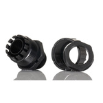 Adaptaflex Straight, Conduit Fitting, 20mm Nominal Size, M20, Nylon 66, Black