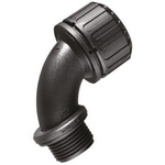 Adaptaflex 90° Elbow, Conduit Fitting, 16mm Nominal Size, M16, Nylon 66, Black