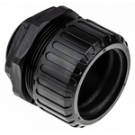 Adaptaflex Straight, Conduit Fitting, 40mm Nominal Size, M40, Nylon 66, Black