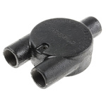 RS PRO Y Box, Conduit Fitting, 20mm Nominal Size, Steel, Black