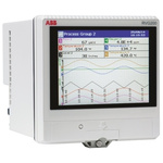ABB RVG200, 12 Channel, Paperless Chart Recorder Measures Current, Millivolt, Resistance, Temperature, Voltage