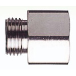 Adaptaflex Thread Converter, Conduit Fitting, PG21 → M20, Brass, Silver