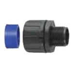 Flexicon Straight, Conduit Fitting, 13mm Nominal Size, M16, Nylon 66, Black