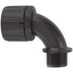 Flexicon 90° Elbow, Conduit Fitting, 28mm Nominal Size, M25, Nylon 66, Black