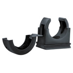 Flexicon Conduit Clip, Conduit Fitting, 18mm Nominal Size, Nylon 66, Black