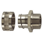 Flexicon Fixed External, Conduit Fitting, 16mm Nominal Size, M20, Nickel Plated Brass