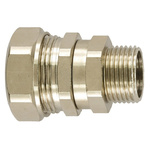 Flexicon Straight, Swivel, Conduit Fitting, 16mm Nominal Size, M16, Nickel Plated Brass