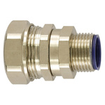 Flexicon Straight, Swivel, Conduit Fitting, 20mm Nominal Size, M20, Nickel Plated Brass