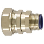 Flexicon Straight, Swivel, Conduit Fitting, 40mm Nominal Size, M40, Brass