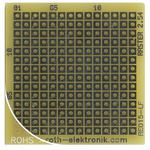 RE015-LF, Single Sided Matrix Board FR4 with 14 x 14 1mm Holes, 2.54 x 2.54mm Pitch, 40.5 x 40 x 1.5mm