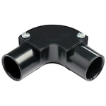 RS PRO Inspection Elbow, Conduit Fitting, 20mm Nominal Size, PVC, Black